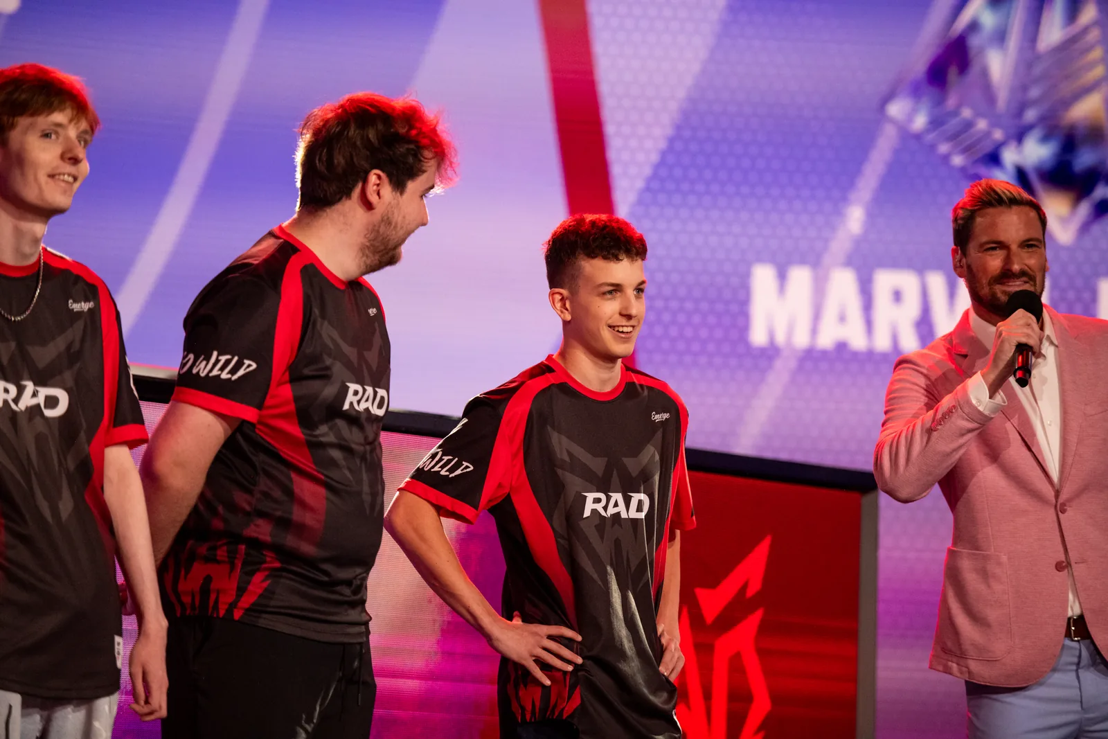 RAD players during the Ignite stage presentation
