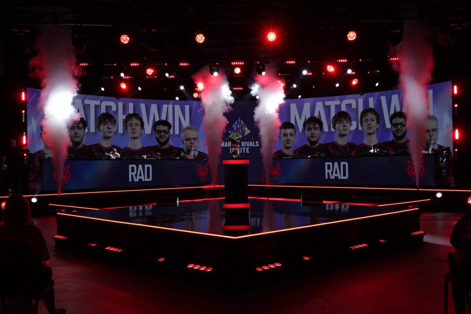 RAD match win on the Ignite LAN stage